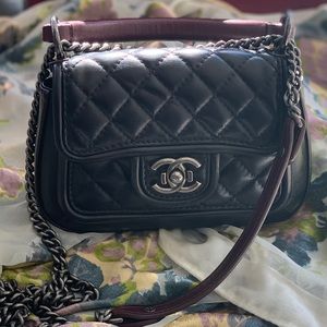 Chanel Small Top Handle Flap Bag